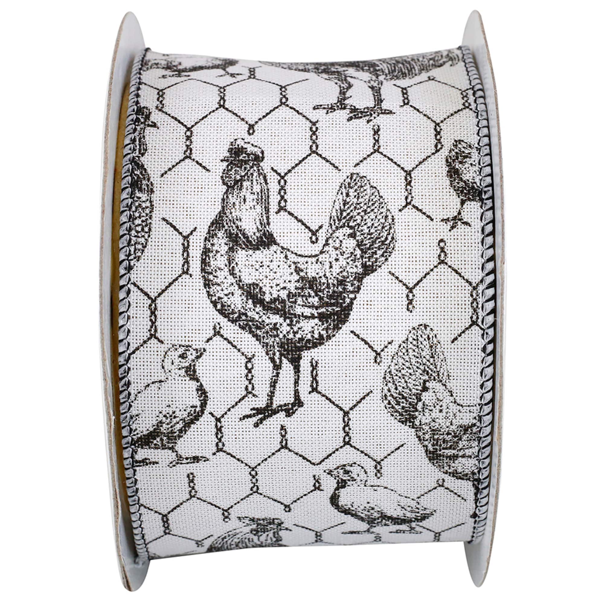 Reliant 2.5'' x 10yd. Wired Rooster Ribbon